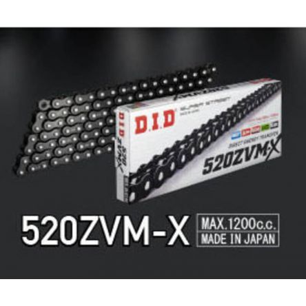 Chaîne de transmission D.I.D 520 ZVM-X Glossy Black