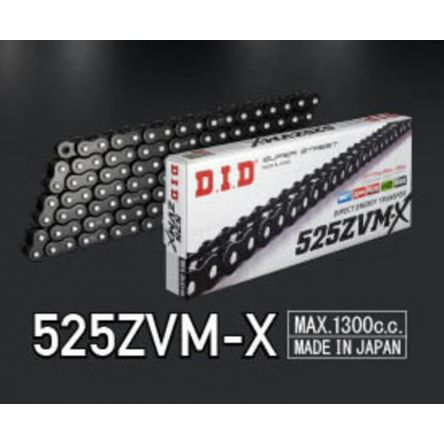 Chaîne de transmission D.I.D 525 ZVM-X Glossy Black