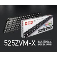 Chaîne de transmission D.I.D 525 ZVM-X Glossy Black