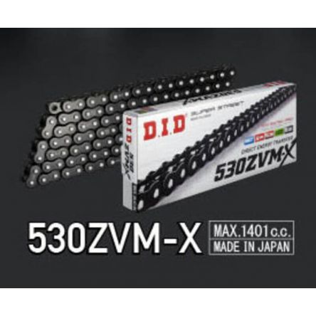 Chaîne de transmission D.I.D 530 ZVM-X Glossy Black