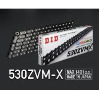 Chaîne de transmission D.I.D 530 ZVM-X Glossy Black