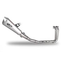 Ligne d'echappement Spark inox Konix pour Kawasaki Ninja 400 18-26
