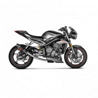 Silencieux + raccord décatalysé Akrapovic pour Triumph 765 Street Triple 20-22