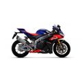 Silencieux Arrow Pista titane et embout carbone pour Aprilia RSV4/Tuono V4 21-26 1