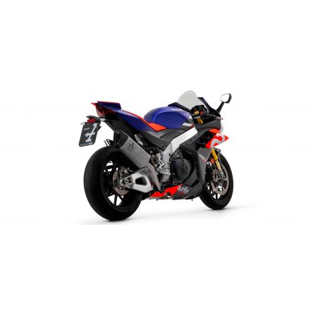 Silencieux Arrow Pista titane et embout carbone pour Aprilia RSV4/Tuono V4 21-26