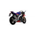 Silencieux Arrow Pista inox et embout carbone pour Aprilia RSV4/Tuono V4 21-26 0