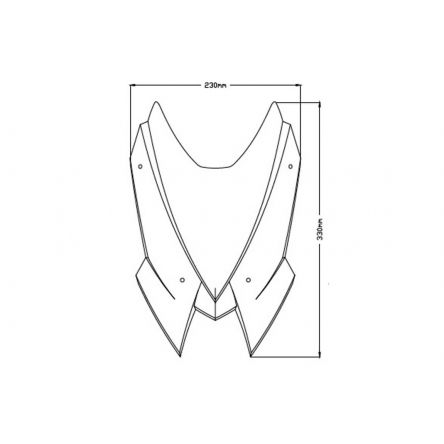 Bulle Puig New génération Sport pour Kawasaki Z650 20-24