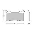 Plaquettes de frein Brembo Z04 107A48634 0