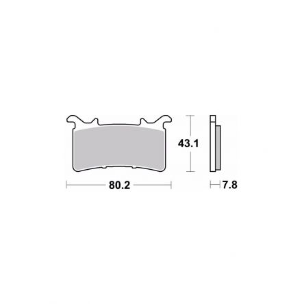 Plaquettes de frein Brembo RC 07GR99RC