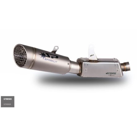 Demi ligne Spark titane Grid-O catalysée pour Triumph Street Triple 765 R/RS/S 20-22