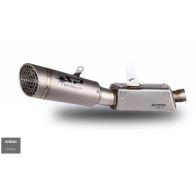 Demi ligne Spark titane Grid-O catalysée pour Triumph Street Triple 765 R/RS/S 20-22
