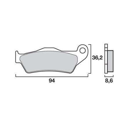 Plaquettes de frein arrière Brembo 07BB28SP