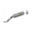 Silencieux Arrow Street Thunder embout acier pour Honda XR125 04-05 2