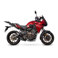 Ligne complète Leovince LV One Evo Black homologuée pour Yamaha Tracer 700 16-19/XSR 700 16-20/MT-07 17-20