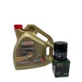 Pack 4L d'huile Castrol Power 1 Ultimate 10W-50 + Filtre a huile HF148 offert 0