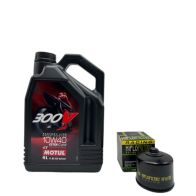 Pack 4L d'huile MOTUL 300V 10W-40 + Filtre a huile offert HF138