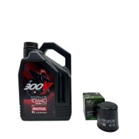 Pack 4L d'huile MOTUL 300V 10W-40 + Filtre a huile offert HF303