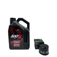 Pack 4L d'huile MOTUL 300V 10W-40 + Filtre a huile offert HF160