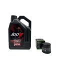 Pack 4L d'huile MOTUL 300V 15W-50 + Filtre a huile HF204 offert 0