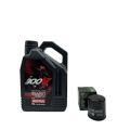 Pack 4L d'huile MOTUL 300V 15W-50 + Filtre a huile HF303 offert 0