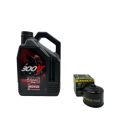 Pack 4L d'huile MOTUL 300V 5W-40 + Filtre a huile Hiflofiltro Racing HF160RC 0