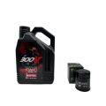 Pack 4L d'huile MOTUL 300V 10W-40 + Filtre a huile HF148 offert  0