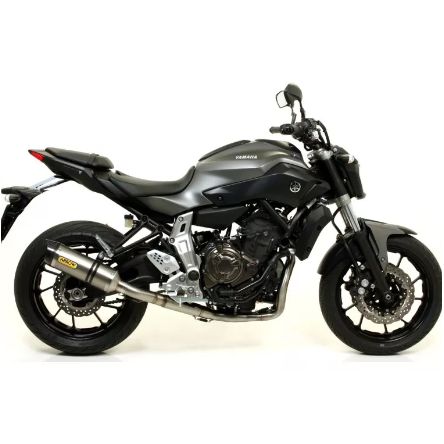 Silencieux Arrow Street Thunder embout carbone haute pour Yamaha MT-07 14-24/Tracer 700 16-24