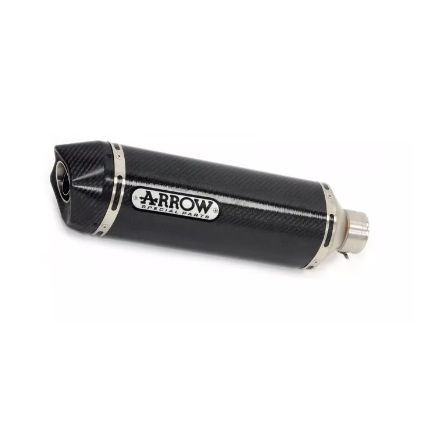 Silencieux Arrow Race-Tech embout carbone pour Kawasaki Z750 07-14/Z800E 13-16