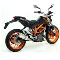 Silencieux Arrow Thunder embout inox pour KTM Duke 390 13-16/RC125/390 15-16 3