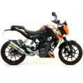 Silencieux Arrow Thunder embout carbone pour KTM Duke 125 11-16/Duke 200 11-14 0