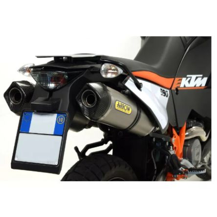 Silencieux Arrow Race-Tech embout carbone pour KTM 990 Adventure 06-14