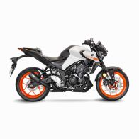 Silencieux Leovince LV-10 Full Black pour Yamaha R3 15-20/MT-03 16-20