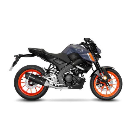 Ligne complète Leovince LV One Evo BLACK homologuée pour Yamaha MT-125/R125/XSR 125 21-24