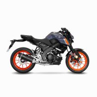 Ligne complète Leovince Lv One Evo CARBON homologuée pour Yamaha MT-125/R125/XSR 125 21-24