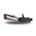 Demi ligne Spark titane Grid-O catalysée pour Triumph Street Triple 765 R/RS/S 20-22 2