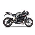 Demi ligne Spark titane Grid-O catalysée pour Triumph Street Triple 765 R/RS/S 20-22 3