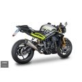Demi ligne Spark inox Konix pour Triumph Street Triple 765 17-26 1