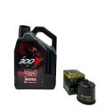Pack 4L d'huile MOTUL 300V 10W-40 + Filtre a huile offert HF145 0