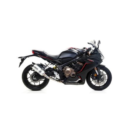 Silencieux Arrow Thunder embout carbone pour Honda CB650R/CBR650R 19-23