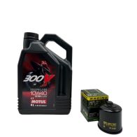 Pack 4L d'huile MOTUL 300V 10W-40 + Filtre a huile offert HF204