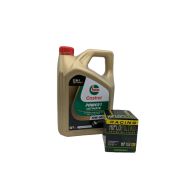Pack 4L d'huile Castrol Power 1 Ultimate 10W-50 + Filtre a huile Hiflofiltro Racing HF153RC