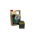 Pack 4L d'huile Castrol Power 1 Ultimate 10W-40 + Filtre a huile Hiflofiltro Racing HF153RC 0