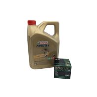 Pack 4L d'huile Castrol Power 1 10W-40 + Filtre a huile HF401 offert