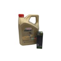 Pack 4L d'huile Castrol Power 1 10W-40 + Filtre a huile HF159 offert