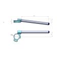 Demi-guidon racing PP Tuning 45mm réhaussé pour Kawasaki ZX-4R 23-26 1