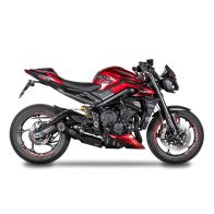 Ligne complète basse noire Grid-O titane pour Triumph 765 Street Triple 23-26
