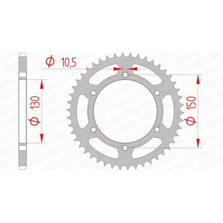 Couronne Afam 520 acier 12604