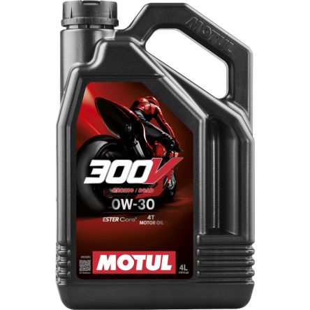 Huile moteur Motul 300V 4T 0W-30 4L