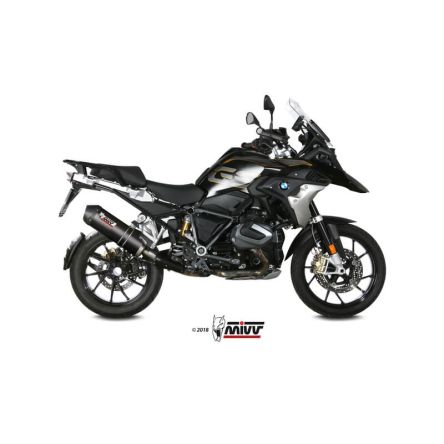 Silencieux Mivv Oval embout carbone pour BMW R1250GS/R1250GS Adventure 19-23