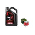 Pack 4L d'huile MOTUL 300V 0W-30 + Filtre a huile HF401 offert 0